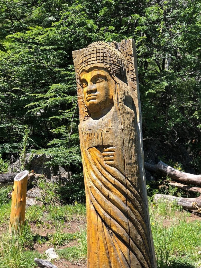 Лес скульптур, вдохнувших новую жизнь в мёртвые деревья